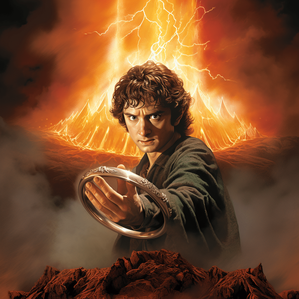 Frodo with The One Ring