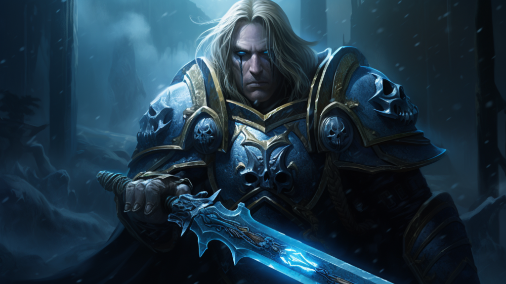 Arthas picking up Frostmourne, which led to him becoming the lich king