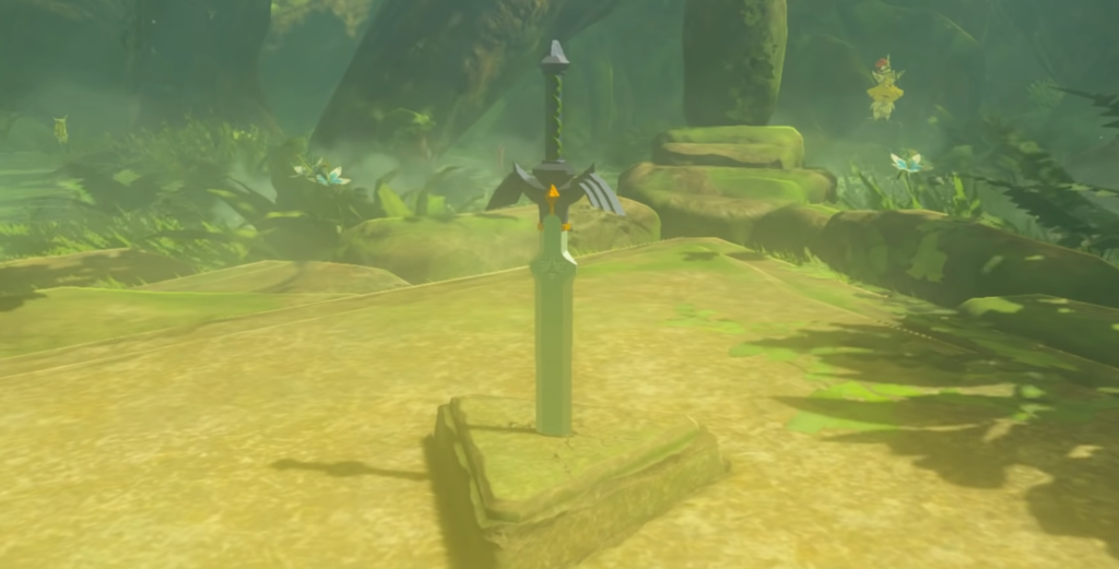 Master Sword BOTW in game picture