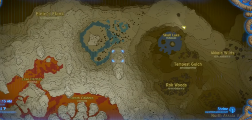 Zuna Kai Shrine location BotW