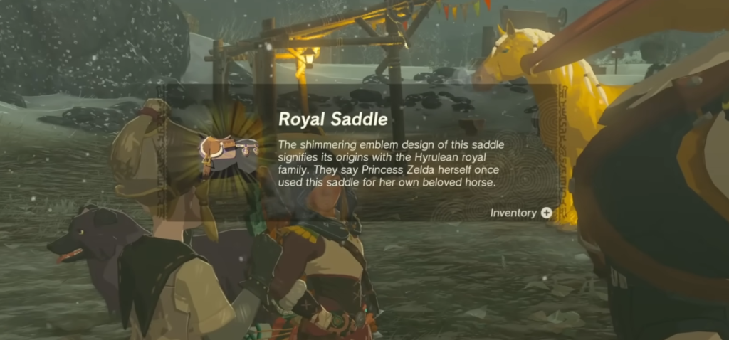 Royal Saddle Reward for taming the Golden Horse