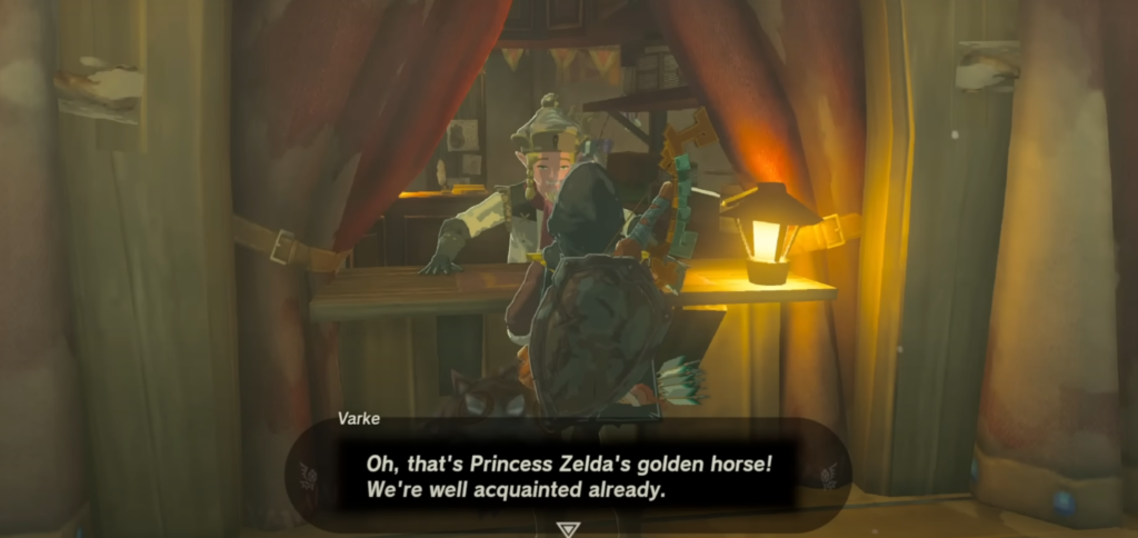 Link registering the Golden Horse in the stable