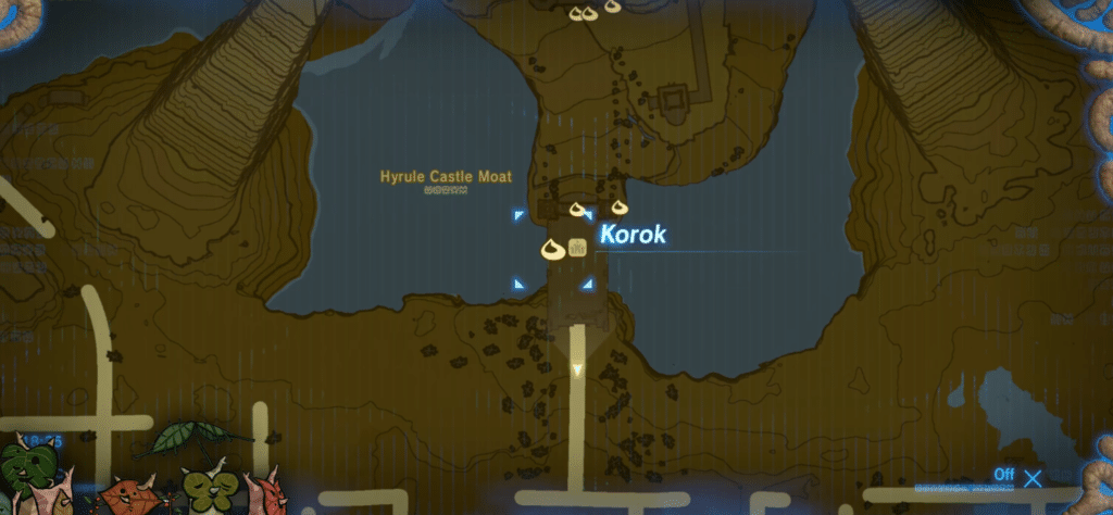 BotW Hyrule Castle Secrets Korok Seeds location