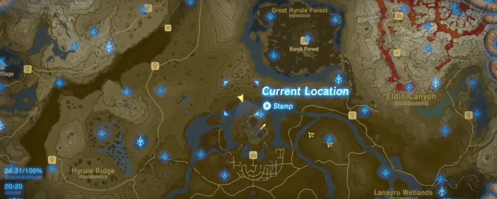 BotW Hyrule Castle Secrets Great Frostblade location