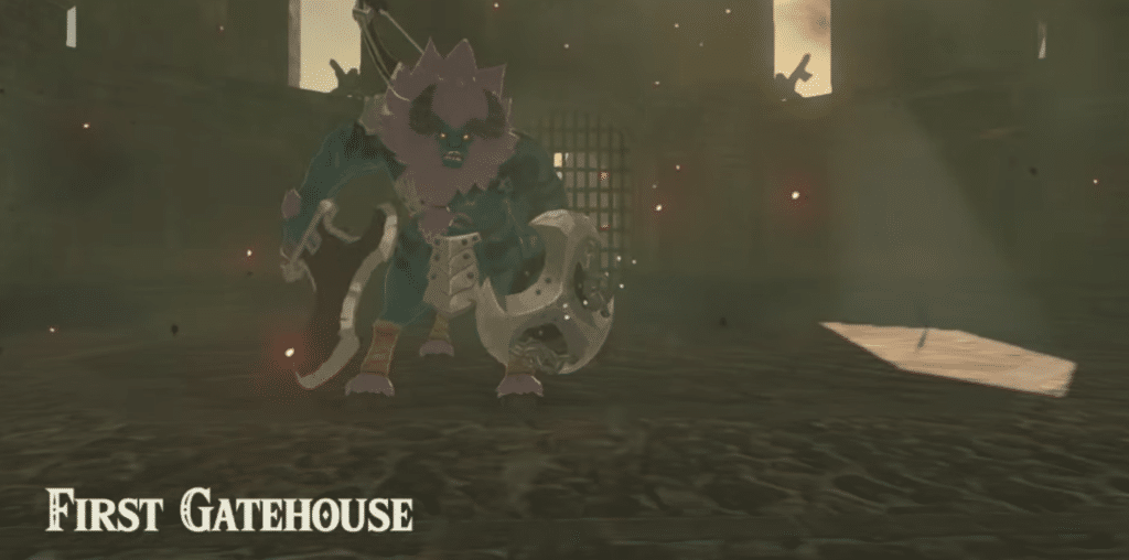 Lynel at the First Gatehouse in Hyrule Castle