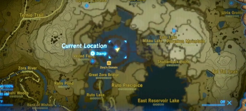 Starting location for the quest "A wife washed Away" BoTW
