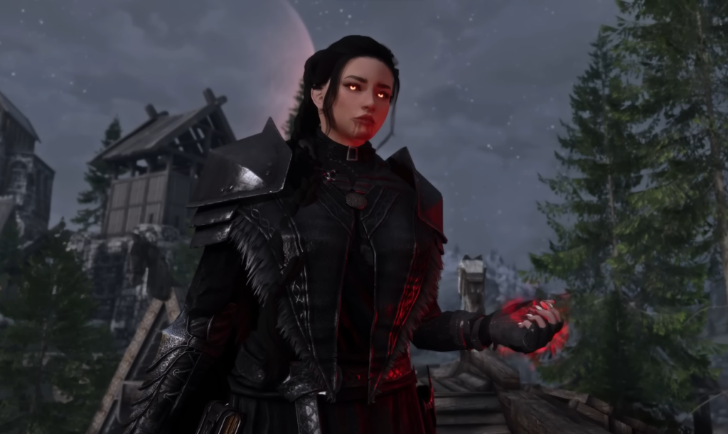 Female Vampire in Skyrim
