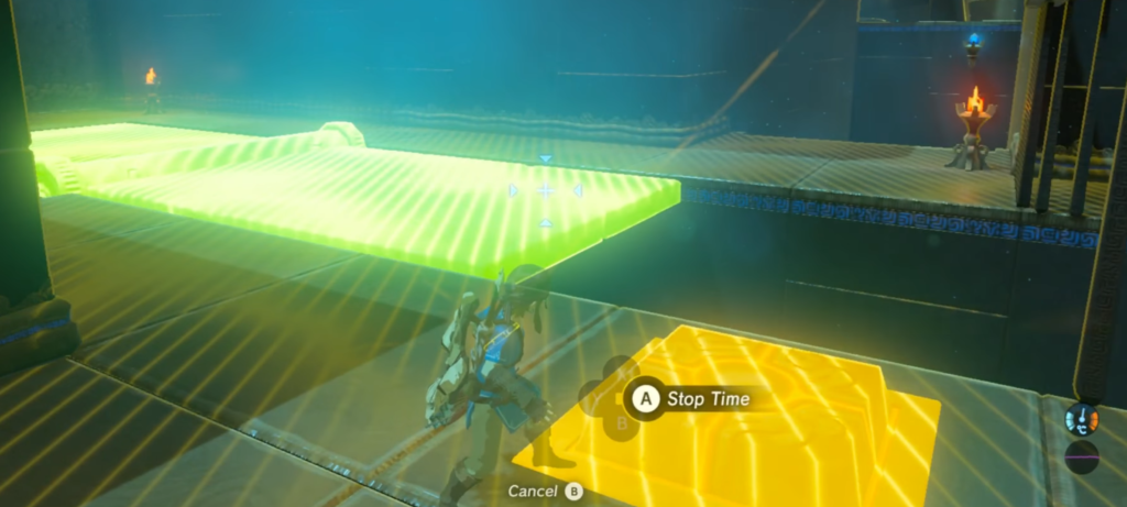 Link using his skills to finish the challenge