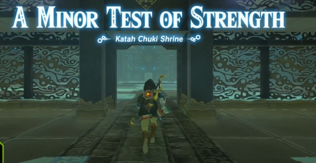 Katah Chuki Shrine A Minor Test of Strenght BOTW