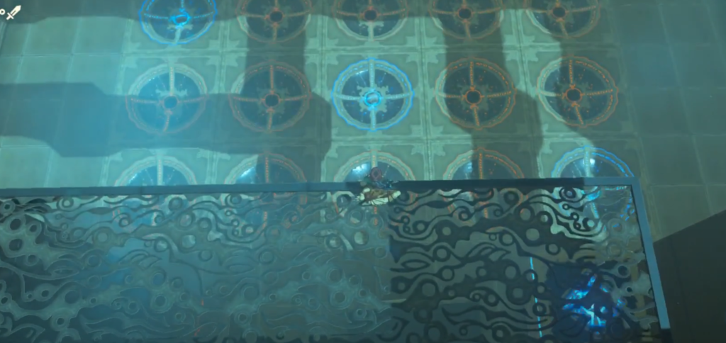 Link overlooks Shee Venath Shrine Puzzle